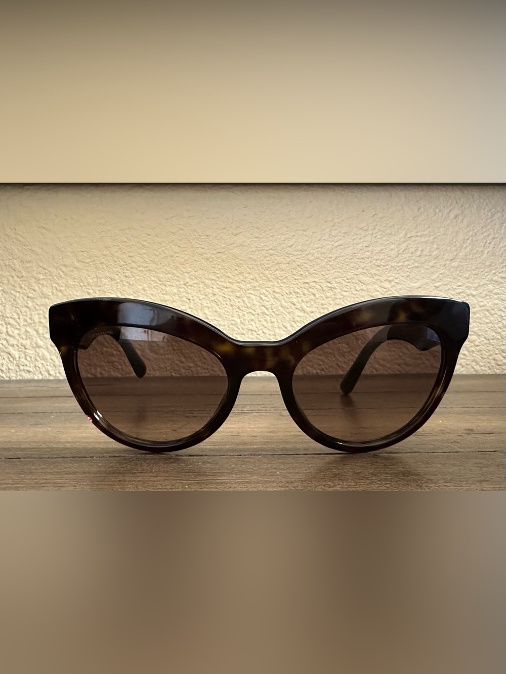 Prada Cat Eye Tortoise Sunglasses SPR 23Q Havana Brown